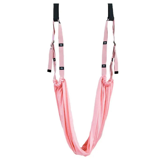 Adjustable Aerial Yoga Strap Elastic Stretch Door Hanging Yoga Belts Hammock Swing Aerial Yoga Rope Fitness Device For Women